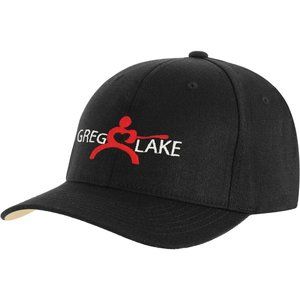Greg Lake Mens Songs Of A Lifetime Adjustable Black Baseball Cap Hat New